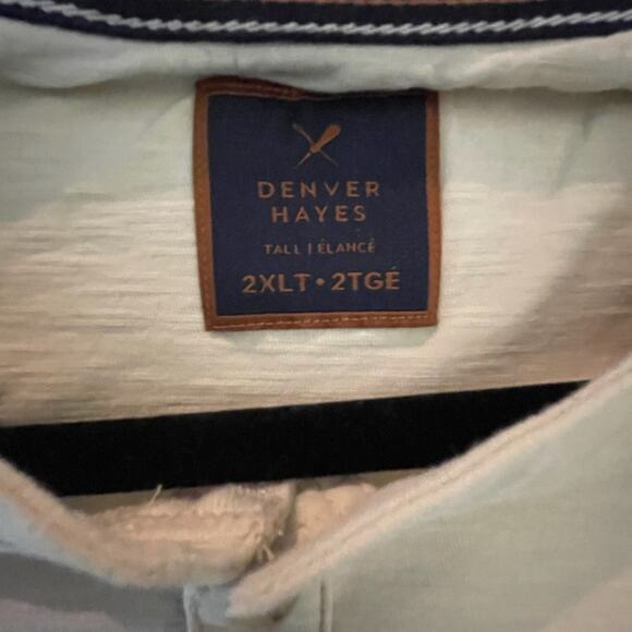 Denver Hayes Shirt - Men’s 2XLT - Cream - Classic Fit - Breathable Cotton - EUC - Picture 8 of 10